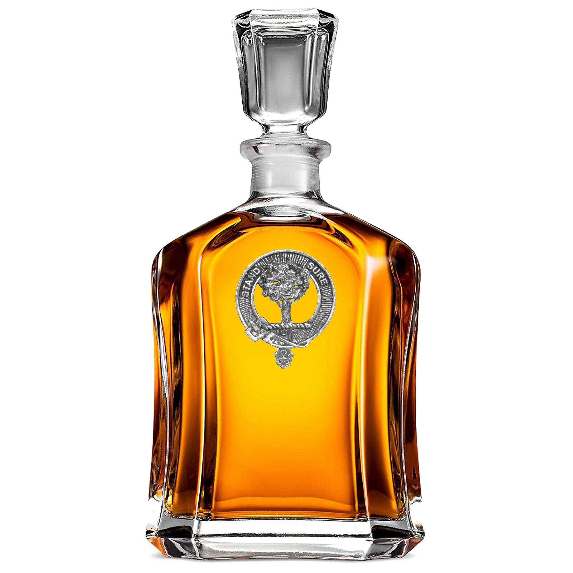 Anderson Clan Crest Badge Skye Decanter