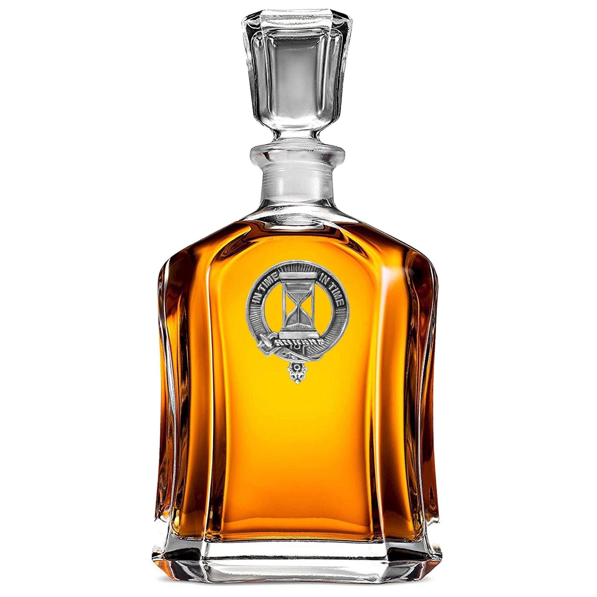 Houston Clan Crest Badge Skye Decanter