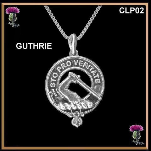 Guthrie  Clan Crest Scottish Pendant CLP02