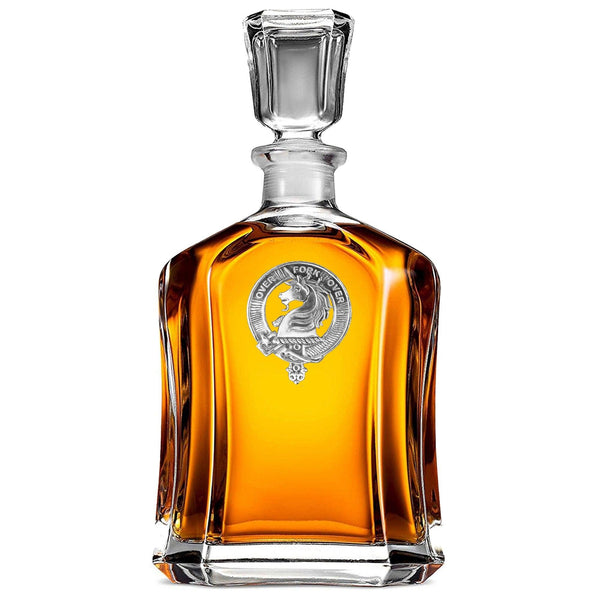 Cunningham Clan Crest Badge Skye Decanter