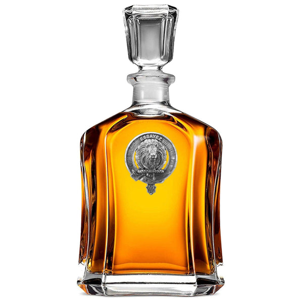 Dundas Clan Crest Badge Skye Decanter