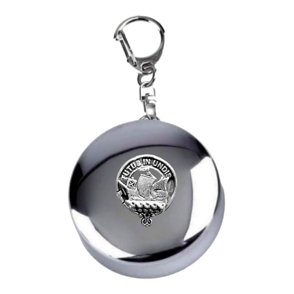 Wood Scottish Clan Crest Folding Cup Key Chain
