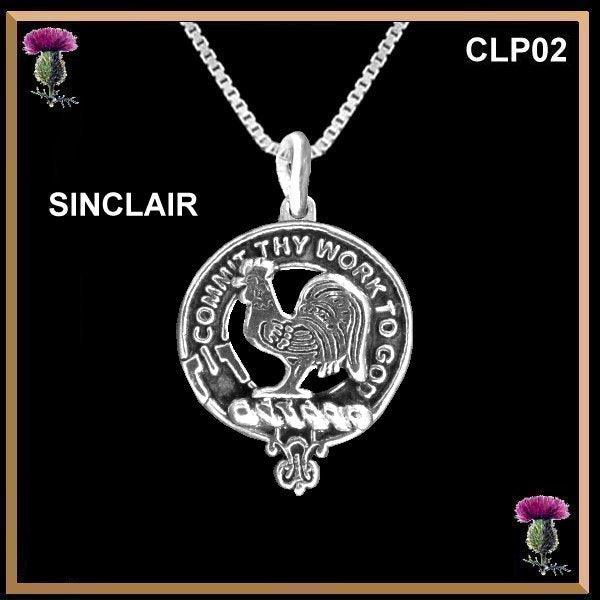 Sinclair  Clan Crest Scottish Pendant CLP02