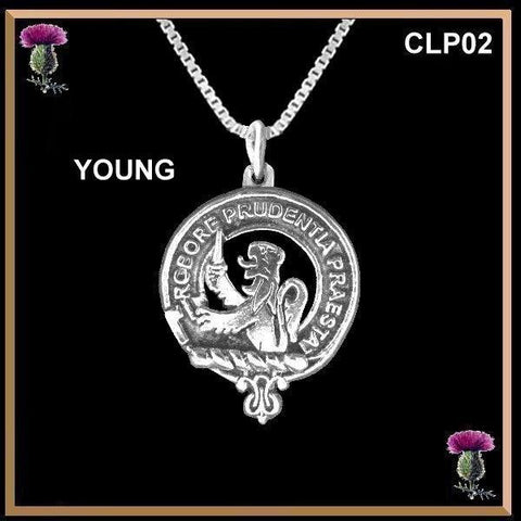 Young Clan Crest Scottish Pendant  CLP02