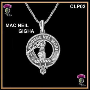 MacNeill  Gigha & Colonsay  Clan Crest Scottish Pendant  CLP02