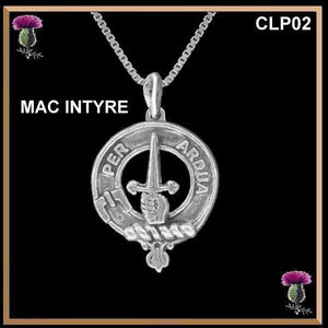 MacIntyre  Clan Crest Scottish Pendant CLP02