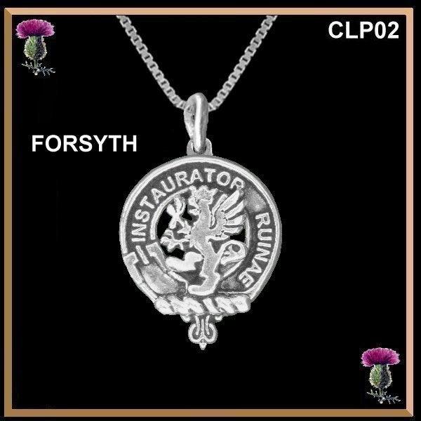 Forsyth Clan Crest Scottish Pendant  CLP02