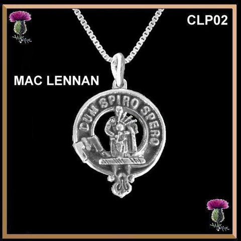 MacLennan  Clan Crest Scottish Pendant CLP02