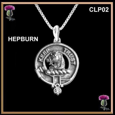 Hepburn  Clan Crest Scottish Pendant CLP02