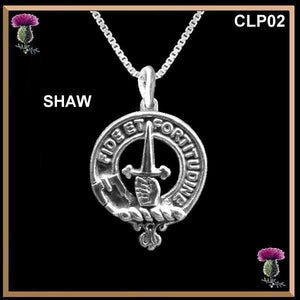 Shaw  Clan Crest Scottish Pendant CLP02