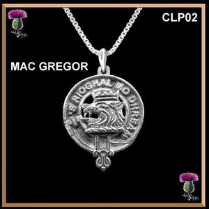 MacGregor  Clan Crest Scottish Pendant CLP02