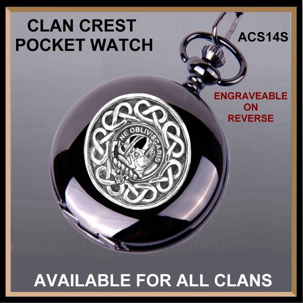 Campbell Argyll Scottish Clan Crest Pocket Watch