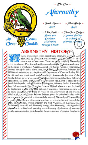 Abernethy Scottish Clan History