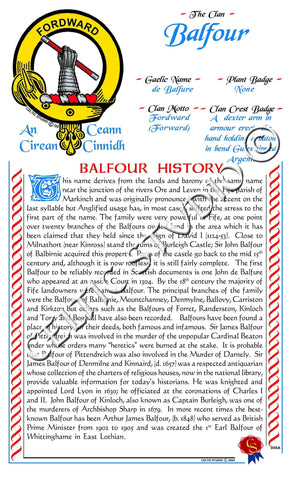 Balfour Scottish Clan History