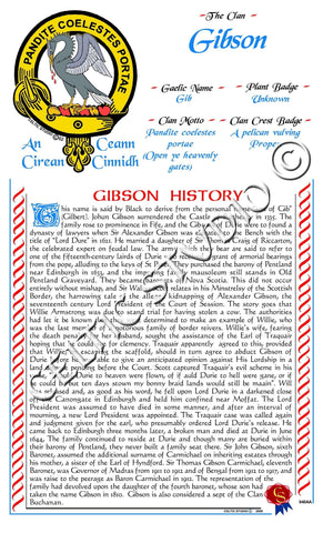 Gibson Scottish Clan History