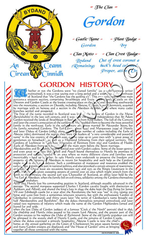 Gordon Scottish Clan History