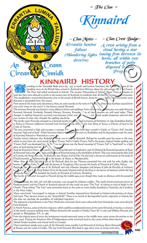 Kinnaird Scottish Clan History
