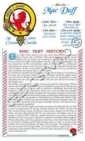 MacDuff Scottish Clan History