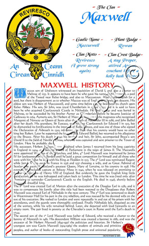 Maxwell Scottish Clan History