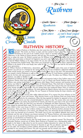 Ruthven Scottish Clan History