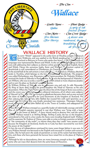 Wallace Scottish Clan History