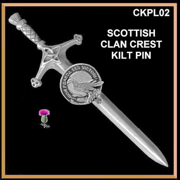 Chalmers Clan Crest Kilt Pin, Scottish Pin ~ CKP02