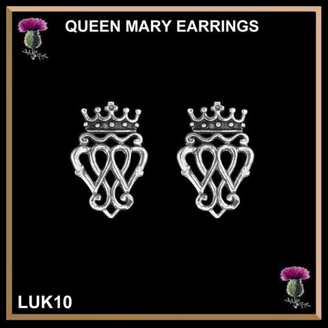 Queen Mary Luckenbooth Earrings, Scottish Wedding, Studs LUK11ERP