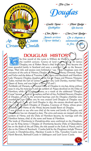 Douglas Scottish Clan History