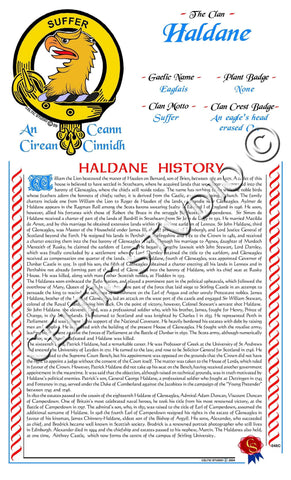 Haldane Scottish Clan History