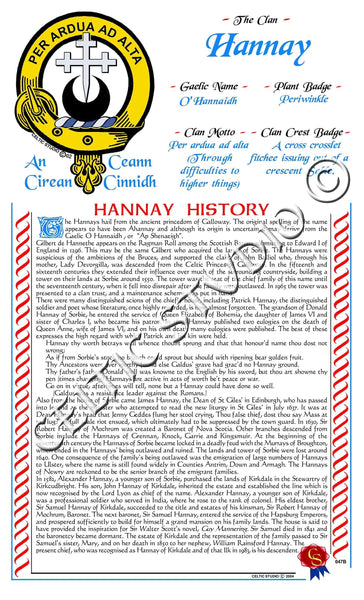 Hannay Scottish Clan History