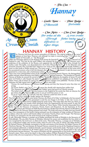 Hannay Scottish Clan History