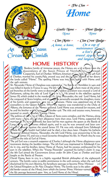 Home Scottish Clan History