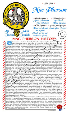 MacPherson Scottish Clan History