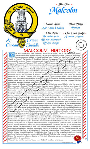 Malcolm Scottish Clan History
