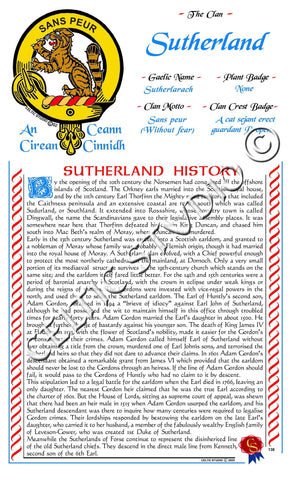 Sutherland Scottish Clan History