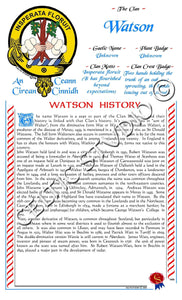 Watson Scottish Clan History
