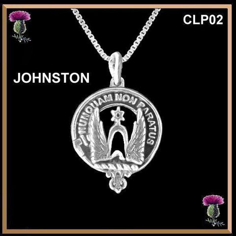 Johnston Clan Crest Scottish Pendant  CLP02