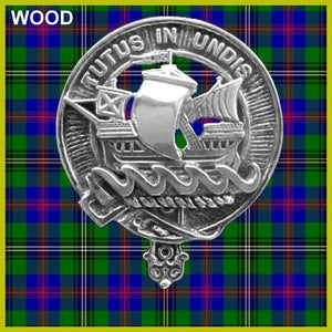 Wood  New  Clan Crest Scottish Cap Badge CB02