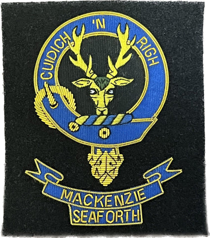 MacKenzie (Seaforth) Scottish Clan Embroidered Crest