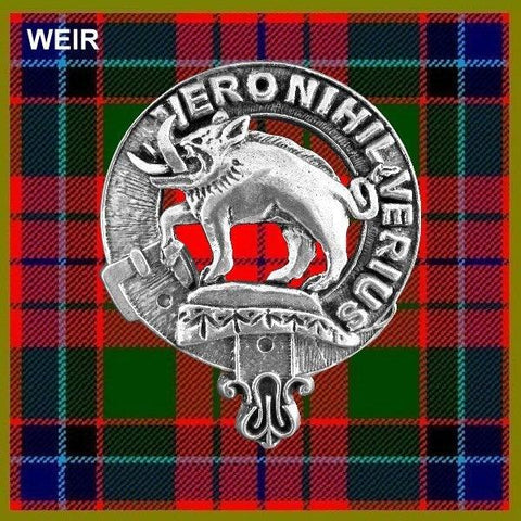 Weir Clan Crest Scottish Pewter Cap Badge CB01