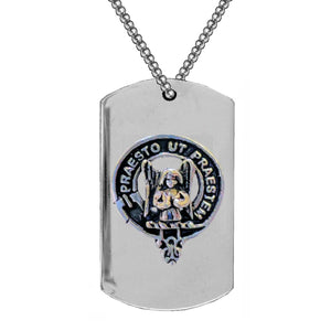 Preston Scottish Clan Crest Stainless Steel Dog Tag