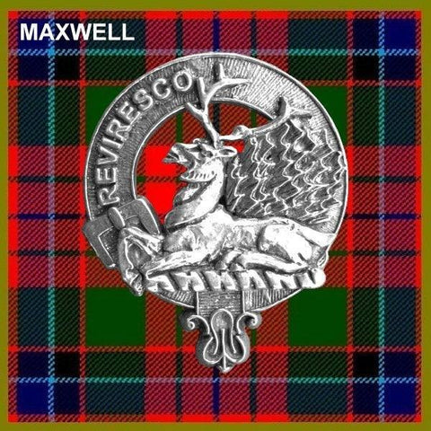 Maxwell Clan Crest Scottish Pewter Cap Badge CB01