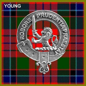 Young Clan Crest Scottish Pewter Cap Badge CB01
