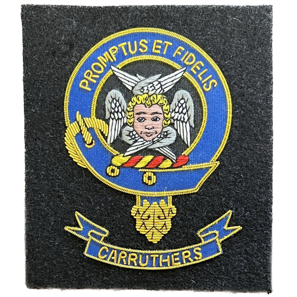 Carruthers Scottish Clan Embroidered Crest