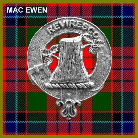 MacEwen Clan Crest Scottish Pewter Cap Badge CB01