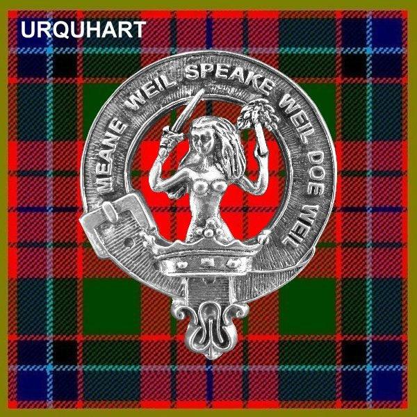 Urquhart Clan Crest Scottish Pewter Cap Badge CB01