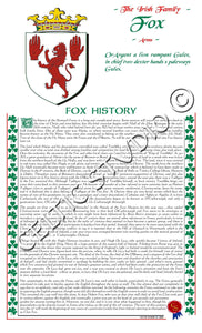 Fox Irish Family History