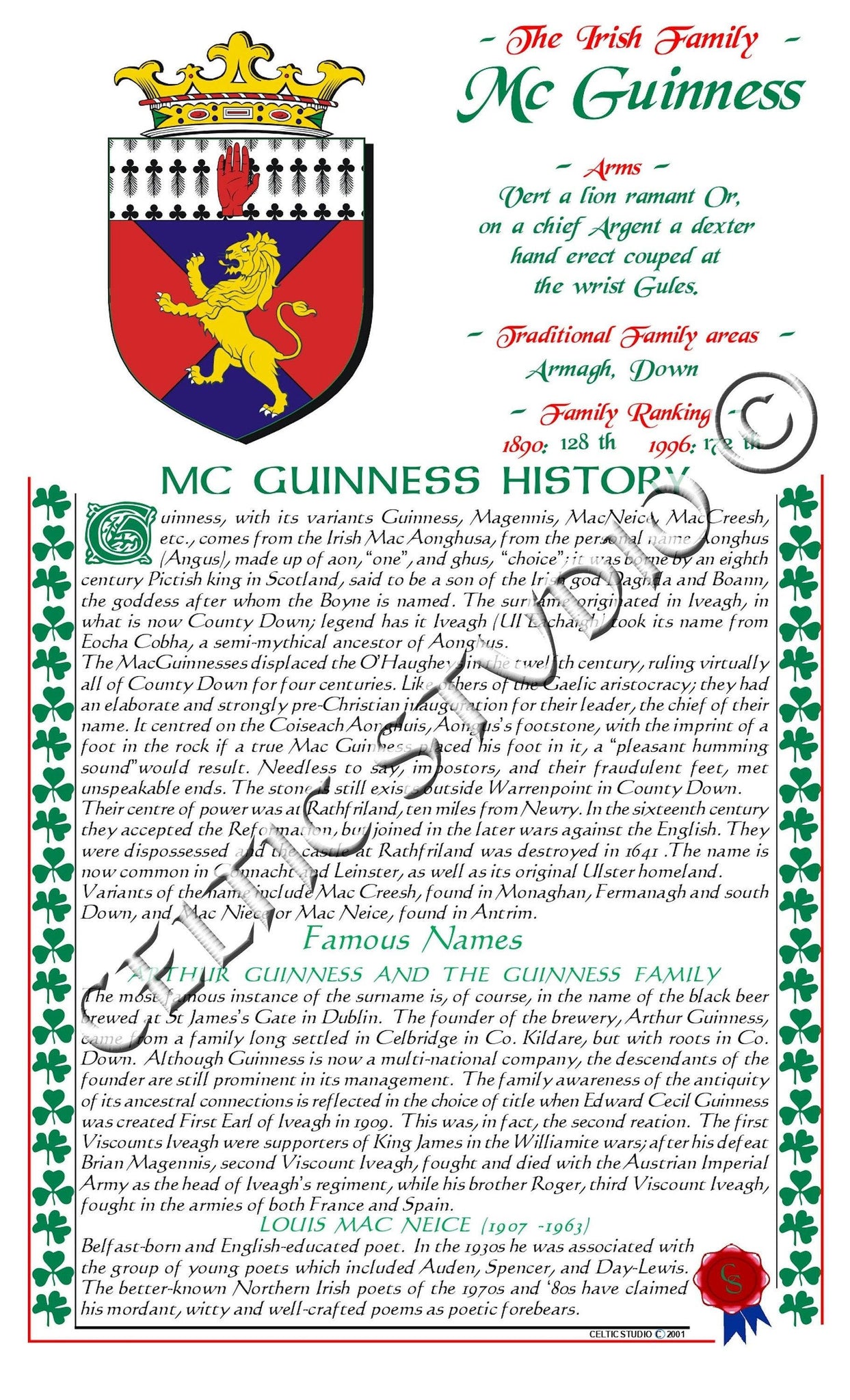 McGuinness Irish Family History