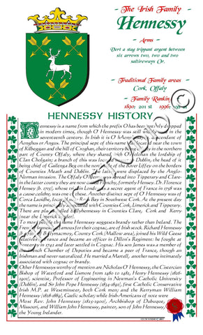 Hennessy Irish Family History