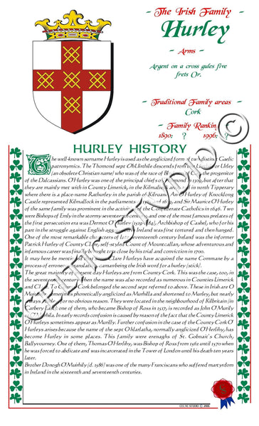 Hurley Irish Family History
